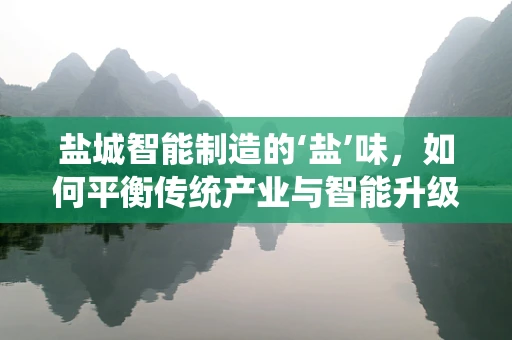 盐城智能制造的‘盐’味，如何平衡传统产业与智能升级的‘咸淡’？