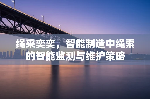 绳采奕奕，智能制造中绳索的智能监测与维护策略