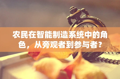 农民在智能制造系统中的角色，从旁观者到参与者？