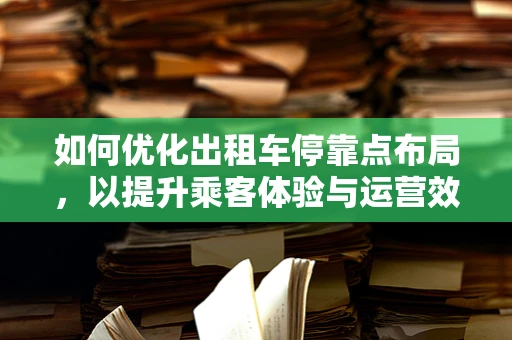 如何优化出租车停靠点布局，以提升乘客体验与运营效率？