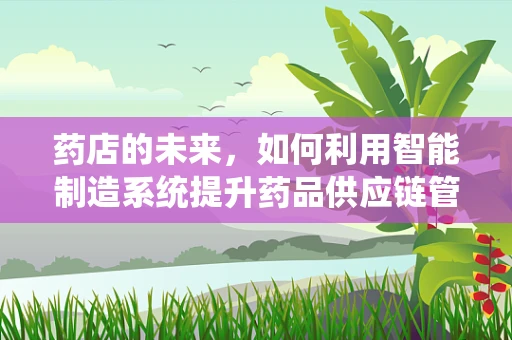 药店的未来，如何利用智能制造系统提升药品供应链管理？