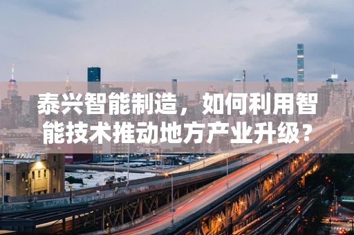 泰兴智能制造，如何利用智能技术推动地方产业升级？