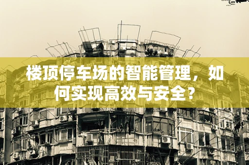 楼顶停车场的智能管理，如何实现高效与安全？