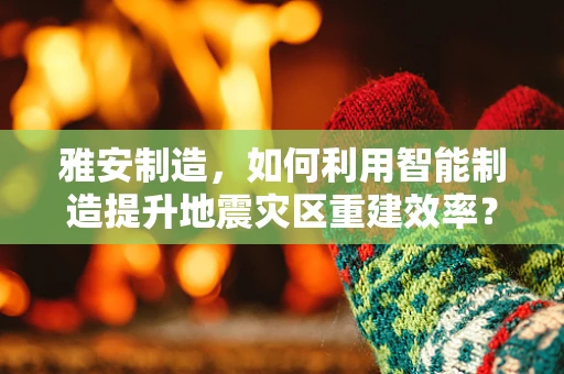 雅安制造，如何利用智能制造提升地震灾区重建效率？