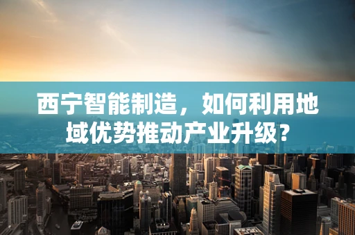 西宁智能制造，如何利用地域优势推动产业升级？
