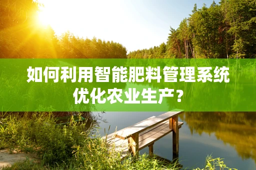 如何利用智能肥料管理系统优化农业生产？