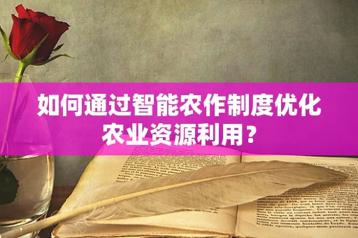 如何通过智能农作制度优化农业资源利用？