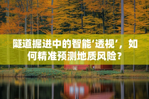隧道掘进中的智能‘透视’，如何精准预测地质风险？