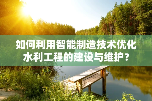 如何利用智能制造技术优化水利工程的建设与维护？