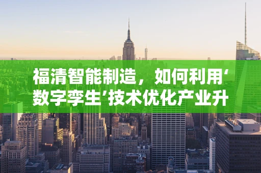 福清智能制造，如何利用‘数字孪生’技术优化产业升级？