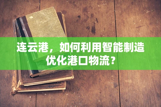 连云港，如何利用智能制造优化港口物流？