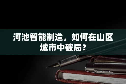 河池智能制造，如何在山区城市中破局？