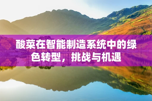 酸菜在智能制造系统中的绿色转型，挑战与机遇