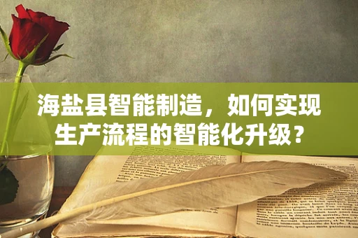 海盐县智能制造，如何实现生产流程的智能化升级？
