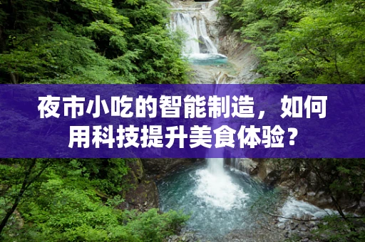 夜市小吃的智能制造，如何用科技提升美食体验？