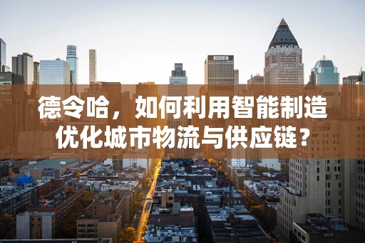 德令哈，如何利用智能制造优化城市物流与供应链？
