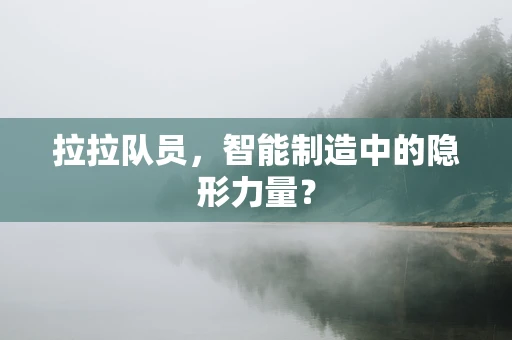 拉拉队员，智能制造中的隐形力量？