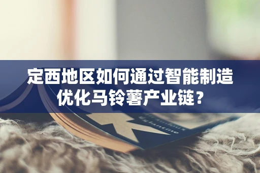 定西地区如何通过智能制造优化马铃薯产业链？