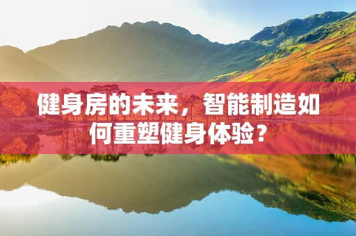 健身房的未来，智能制造如何重塑健身体验？