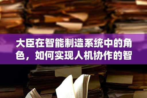 大臣在智能制造系统中的角色，如何实现人机协作的智慧桥梁？