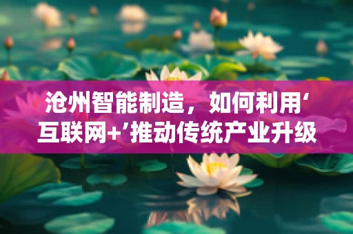 沧州智能制造，如何利用‘互联网+’推动传统产业升级？