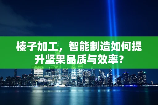榛子加工，智能制造如何提升坚果品质与效率？