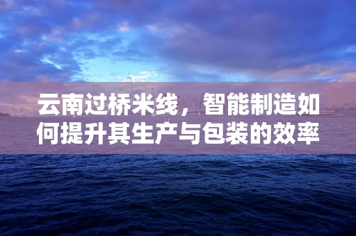 云南过桥米线，智能制造如何提升其生产与包装的效率？