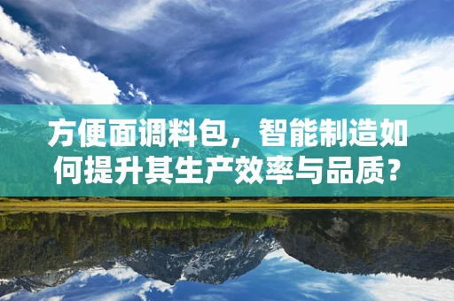 方便面调料包，智能制造如何提升其生产效率与品质？