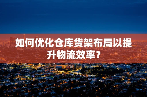 如何优化仓库货架布局以提升物流效率？