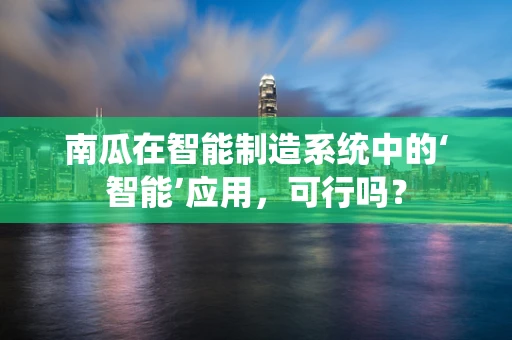 南瓜在智能制造系统中的‘智能’应用，可行吗？