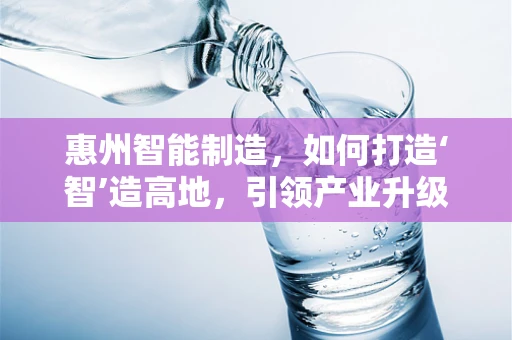 惠州智能制造，如何打造‘智’造高地，引领产业升级？