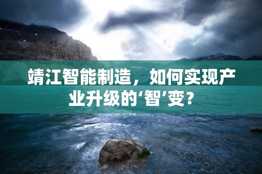 靖江智能制造，如何实现产业升级的‘智’变？