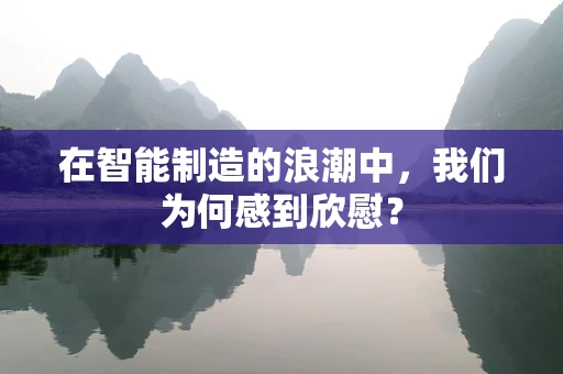 在智能制造的浪潮中，我们为何感到欣慰？