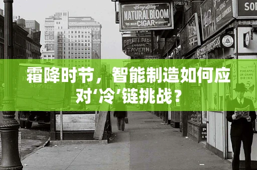 霜降时节，智能制造如何应对‘冷’链挑战？