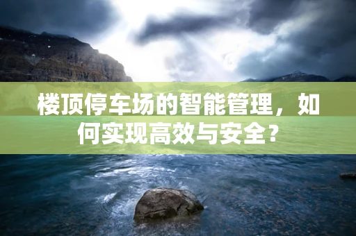 楼顶停车场的智能管理，如何实现高效与安全？