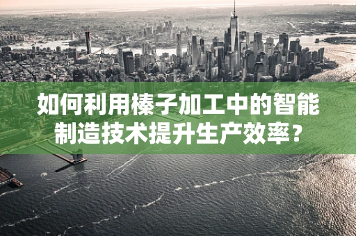 如何利用榛子加工中的智能制造技术提升生产效率？