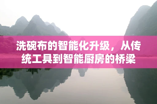 洗碗布的智能化升级，从传统工具到智能厨房的桥梁