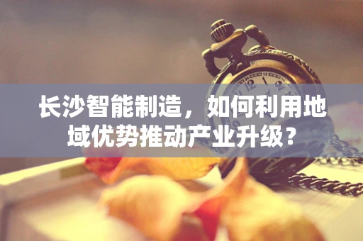 长沙智能制造，如何利用地域优势推动产业升级？