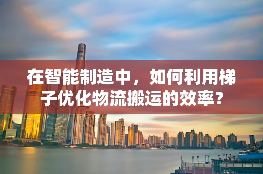 在智能制造中，如何利用梯子优化物流搬运的效率？